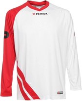 Patrick Victory Voetbalshirt Lange Mouw Heren - Wit / Rood | Maat: XXL