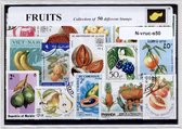 Vruchten – Luxe postzegel pakket (A6 formaat) : collectie van 50 verschillende postzegels van vruchten – kan als ansichtkaart in een A6 envelop - authentiek cadeau - kado - geschenk - kaart - vrucht - natuur - plant - bloem - boomfruit - fruit