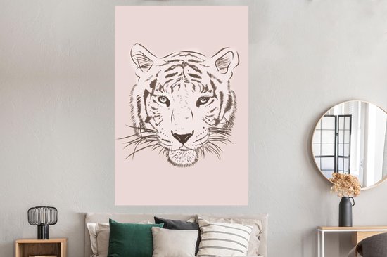 Affiche Tigre - Dessin - Cub - 120x180 cm XXL