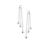 YO&NO - Oorbellen - Zilver - Oorhangers - Bolletje - Steker - 28mm - 3,1mm - Kinderen - Zilver 925