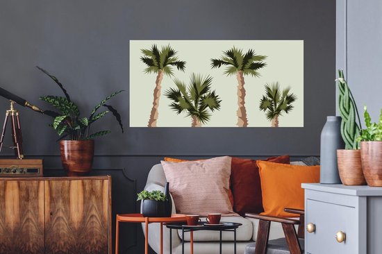 Stickers Stickers muraux - Palmier - Eté - Tropical - 120x60 cm - Film adhésif