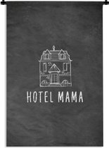 Tapisserie murale - Tissu mural - Hotel mama - Dictons - Citations - Maman - 60x90 cm - Tapisserie