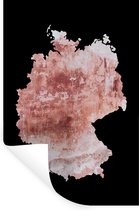 Muurstickers - Sticker Folie - Kaart - Duitsland - Oudroze - 20x30 cm - Plakfolie - Muurstickers Kinderkamer - Zelfklevend Behang - Zelfklevend behangpapier - Stickerfolie