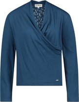 Cyell MYSTIQUE dames pyjamatop lange mouwen - blauw - Maat 36 Oranje maat 36 (S)