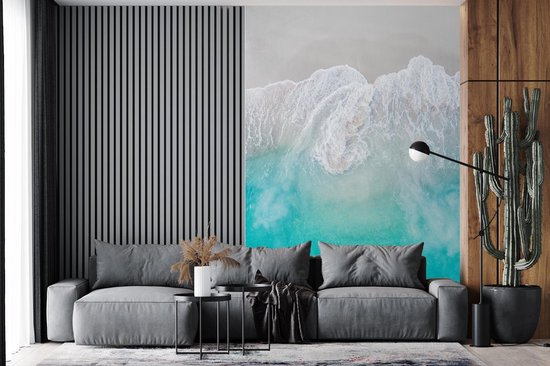 Papier Peint - Papier peint photo Mer - Vagues - Abstrait - Largeur 180 cm x Hauteur 280 cm