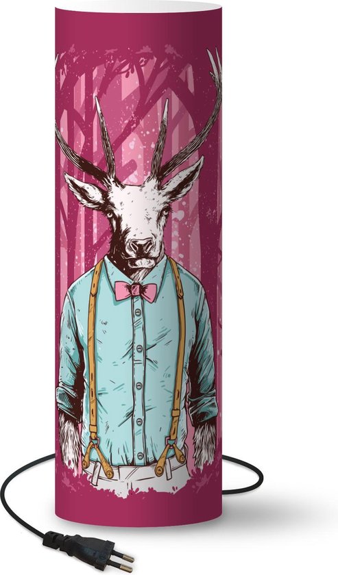 Lampe, veilleuse Art Déco biche en régule sur socle marbre