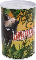 spaarpot junior staal 8,5 x 11,5 cm groen/geel