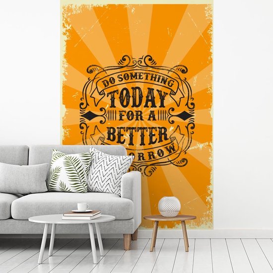 Papier peint - Papiers Papier peint photo Vintage - Design - Texte - Largeur 155 cm x Hauteur 240 cm
