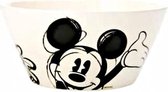 ontbijtkom Mickey Mouse junior 17 cm zwart/wit