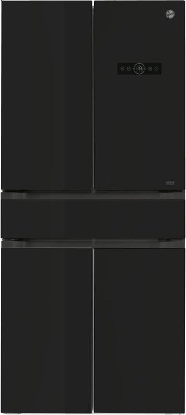 Koelkast: Hoover HN5D 84 B amerikaanse koelkast Vrijstaand 461 l E Zwart, van het merk Hoover