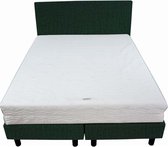 Bedworld Boxspring 160x200 - Stevig - Velours - Groen (ML37)