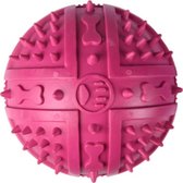 Flamingo Rubber Ball Met Spikes 9Cm - Roze
