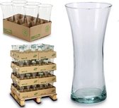 Vaas van gerecycled glas (12 x 24,5 x 12 cm)