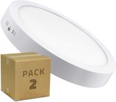Plafondlamp LED Ledkia A 24 W 1900 Lm (Helder wit 6000-6500 K) (2 uds)