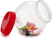 Tin Klot Covers Handvat aan bovenkant Plastic Rood (14 x 19 x 18 cm)