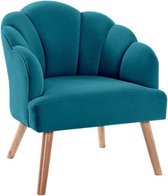 Leunstoel DKD Home Decor Groen Polyester Berken (67 x 70 x 76 cm)