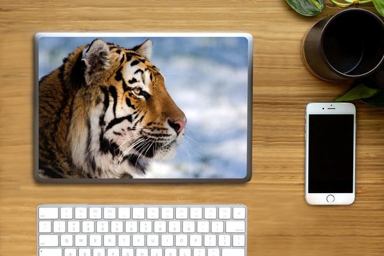 Autocollant pour ordinateur portable - 11,6 pouces - Tigre - Neige - Nature - 30x21cm - Autocollants pour ordinateur portable - Peau pour ordinateur portable - Couverture