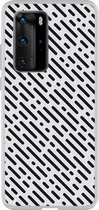 Smartphonebooster Telefoonhoesje - Back Cover - Geschikt Voor Huawei P40 Pro - Black En Black