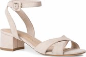 Tamaris Dames Sandaaltje 1-1-28281-36 418 beige smal Maat: 38 EU