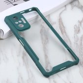 Voor Xiaomi Redmi Note 10 Pro Max acryl + kleur TPU schokbestendig hoesje (donkergroen)