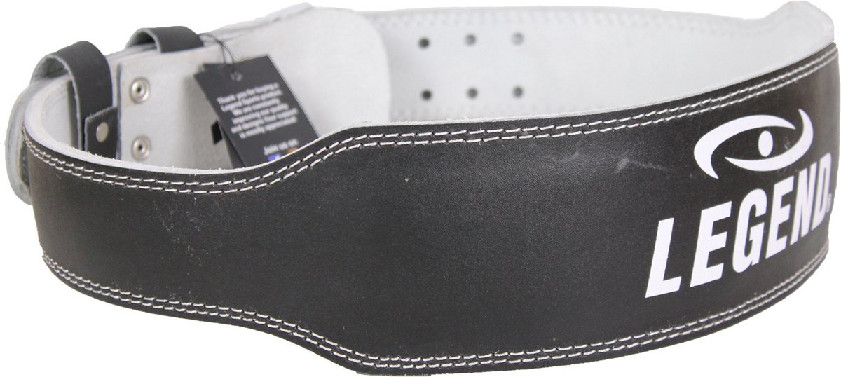 Legend Sports Fitness Riem Zwart Leder Legend Maat M