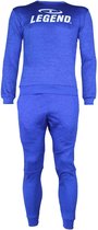 Joggingpak met Sweater Kids/Volwassenen Blauw SlimFit Polyester  XXL