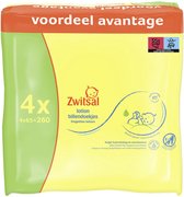 Bol.com Zwitsal Lotion Billendoekjes - 4x65 stuks - Voordeelpak aanbieding