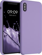 kwmobile telefoonhoesje voor Apple iPhone XS Max - Hoesje met siliconen coating - Smartphone case in violet lila