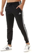 Adidas Essentials Slim 3-Stripes Fleece Joggingbroek Zwart Heren - Maat L