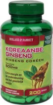 Koreaanse Ginseng, 500mg - Holland & Barrett - 200 Capsules - Supplementen