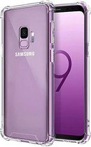 Shockproof Flexibele achterkant Silicone hoesje transparant Geschikt voor: Samsung Galaxy S9 Plus