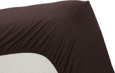 Ambiante Cotton Uni - Hoeslaken - Eenpersoons - 90x200 cm - Brown
