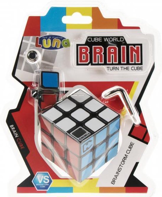 Afbeelding van het spel magische kubus Rubik's Cube 3 x 3 Luna 5,8 cm