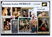 Bartolome E. Murillo – Luxe postzegel pakket (A6 formaat) : collectie van 25 verschillende postzegels van Bartolome Murillo – kan als ansichtkaart in een A6 envelop - authentiek ca