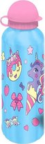 drinkfles Cupcakes junior 500 ml aluminium blauw