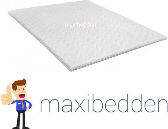 80x210 Topmatras - 6cm dik - Koudschuim HR45 - Afritsbaar en wasbaar - Topper Topdek