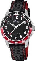 Lotus Junior collection Horloge - Lotus mensen horloge - Zwart - diameter 36 mm - roestvrij staal