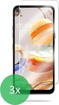 LG K61 - 3x Screenprotector - screen protector - glas - bescherm - beschermglas