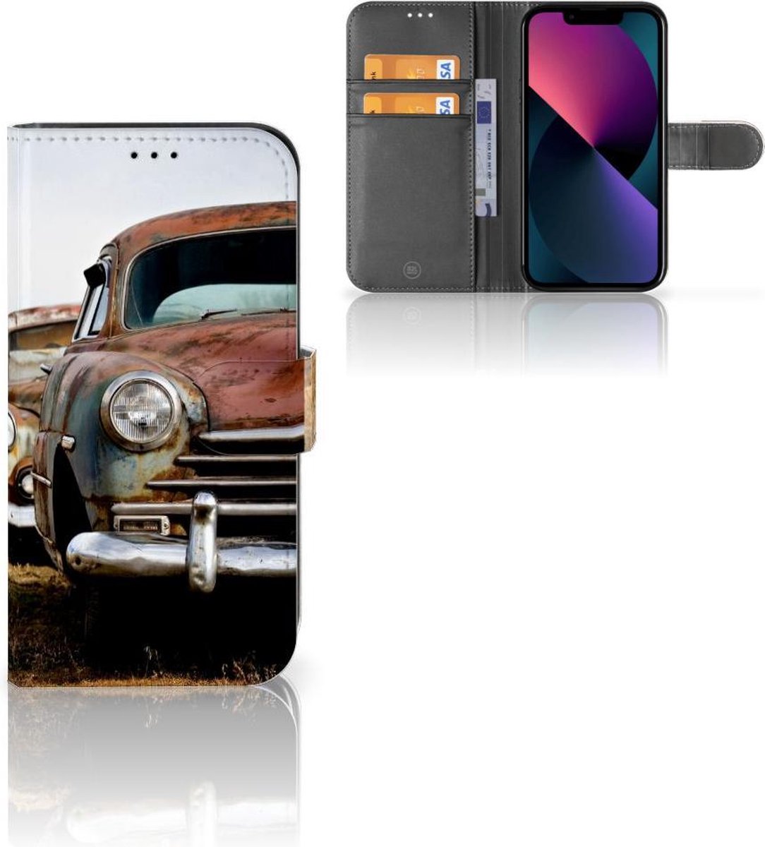 Apple iPhone 13 Telefoonhoesje met foto Vintage Auto