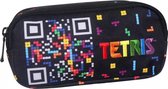 etui Tetris junior 21 x 9 cm textiel zwart