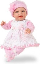 babypop Baby Sweet meisjes 50 cm vinyl/textiel wit/roze