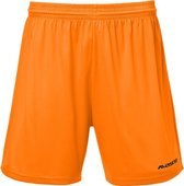 Masita | Sportbroek Dames & Heren Short Lima Sportbroek kort zonder binnenslip Sportshort - 100% Polyester Soepele Stof Vochtregulerend - Neon Oranje - L