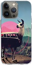 Casetastic Apple iPhone 13 Pro Hoesje - Softcover Hoesje met Design - Llama Print