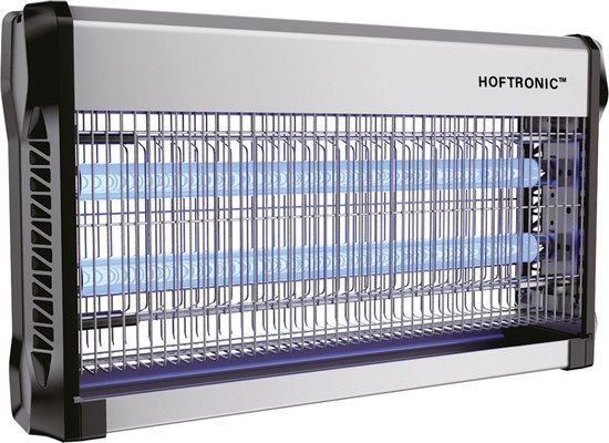 HOFTRONIC Volt - Elektrische Vliegenlamp 4200 Volt - Muggenlamp 30 Watt - Voor 100 m² - Insectenlamp met UV-licht - High Voltage - Met eurostekker en ophangbeugel