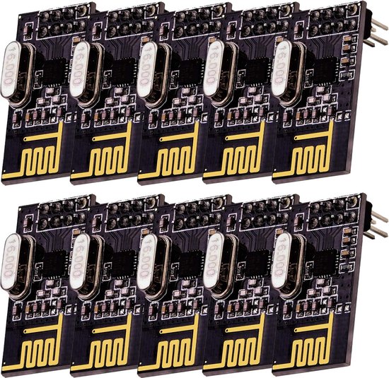 AZDelivery 10 x NRF24L01 met 2,4 GHz Draadloze Module compatibel met ...