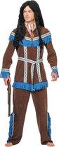Wilbers & Wilbers - Indiaan Kostuum - Indiaan Tenderfoot Regendans - Man - Bruin - Maat 52 - Carnavalskleding - Verkleedkleding
