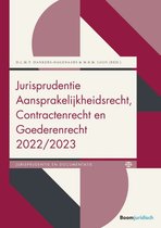 Boek cover Boom Jurisprudentie en documentatie  -   Jurisprudentie Aansprakelijkheidsrecht, Contractenrecht en Goederenrecht 2022/2023 van D.L.M.T. Dankers-Hagenaars (Paperback)