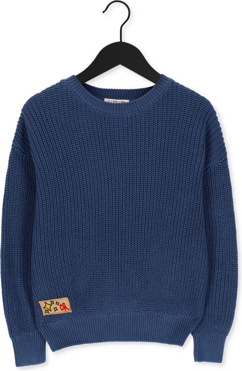 Carlijnq Knit - Sweater Truien & Vesten Jongens - Sweater - Hoodie - Vest- Blauw - Maat 122/128