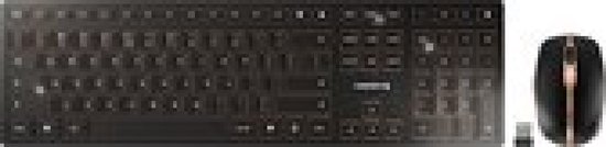 Retro Toetsenbord en Muis Set Draadloos - Paars