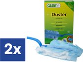 Duster Cleany Magic Lingettes anti-poussière en microfibre et support - 2 x 1 Set